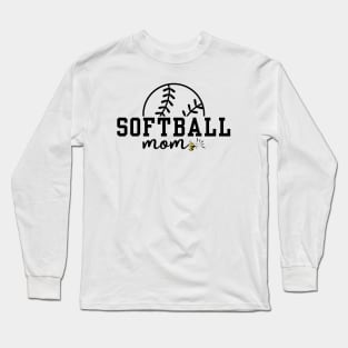 Softball Mom Yellow Jacket Long Sleeve T-Shirt